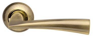 РУЧКА РАЗДЕЛЬНАЯ COLUMBA LD80-1AB/GP-7 БРОНЗА/ЗОЛОТО