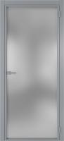 АЛЮМИНЕВАЯ ДВЕРЬ System R00 Chrome стекло White Cloud (КОМПЛЕКТ РУЧКА И 2 ПЕТЛИ )