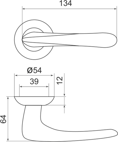 РУЧКА РАЗДЕЛЬНАЯ PAVA LD42-1AB/GP-7 БРОНЗА/ЗОЛОТО TECH (КВ. 8х140)